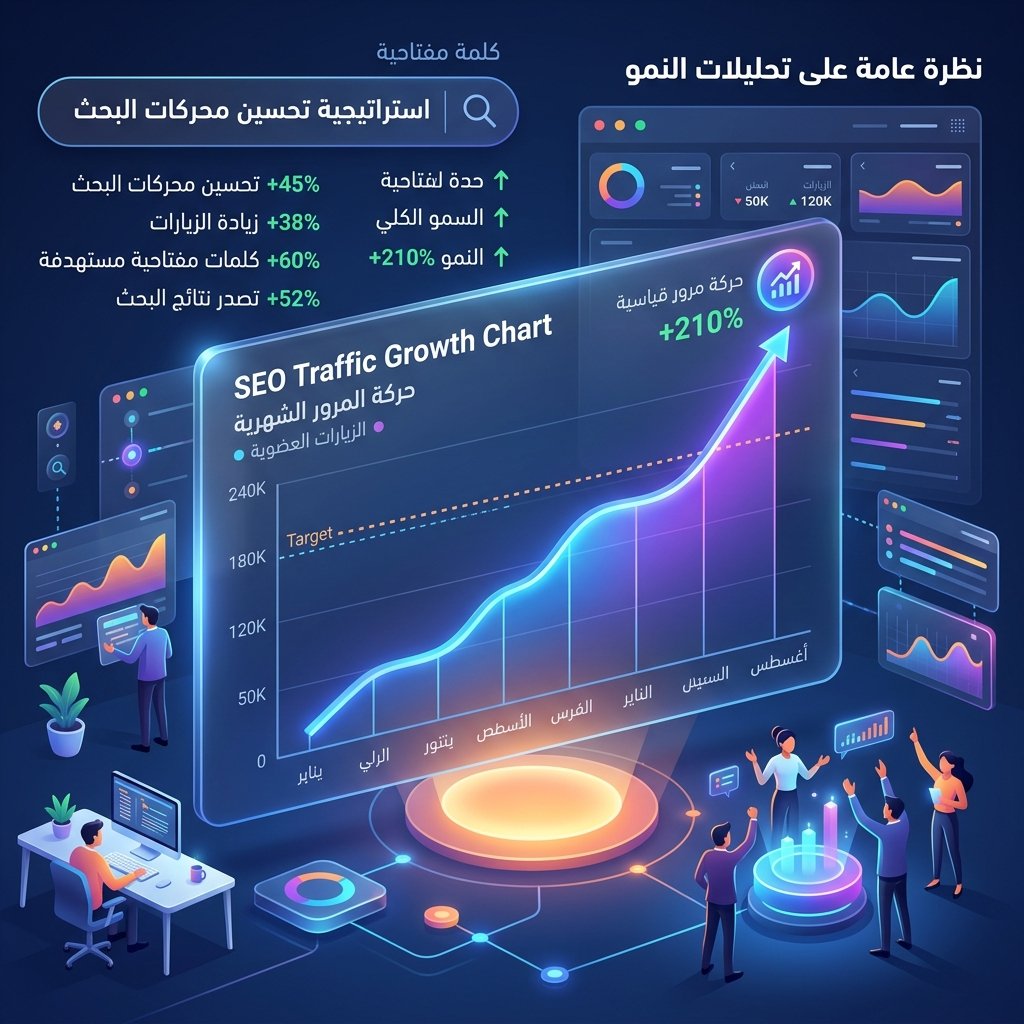 SEO chart showing growth